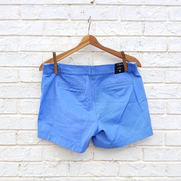 J. Crew Chino 6" Blue Shorts Size 6 - Picture 6 of 10